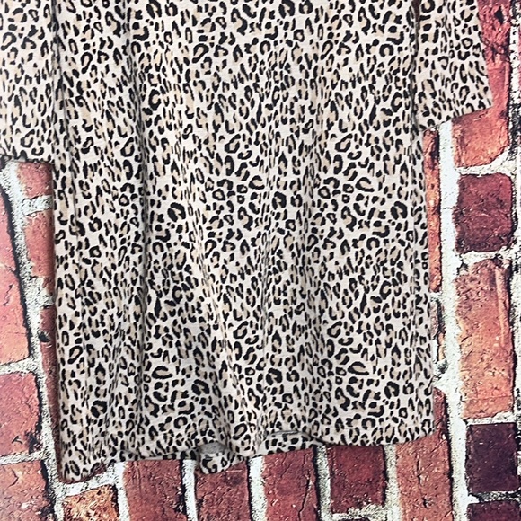 Tyler Boe KIM Cheetah Leopard Animal Print Cowl Neck Dress Small - Picture 10 of 11